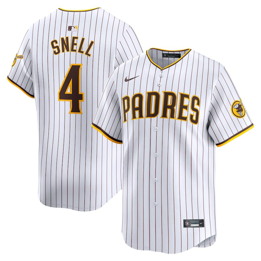 Men San Diego Padres #4 Blake Snell Nike White Home Limited Player MLB Jersey->san diego padres->MLB Jersey